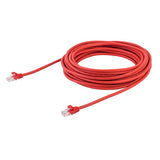 Cat5e Ethernet Patch Cable 10m (33ft) Red - Snagless RJ45 Connectors for Gaming & Streaming