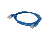 High-Performance Cat5e Ethernet Patch Cable 1m - Snagless RJ45 Connectors, Blue - Ideal for Networking