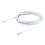 7m Snagless Cat5e Ethernet Cable with RJ45 Connectors - High-Speed Network Performance, White