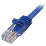 High-Performance Cat5e Ethernet Patch Cable 1m - Snagless RJ45 Connectors, Blue - Ideal for Networking