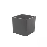Cube Pot Satin Charcoal
