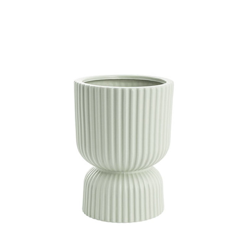 Vase / Planter - Ceramic Cyprus Egg Cup Vase Matte Sage