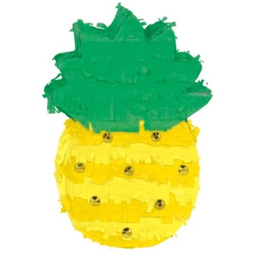 Mini pineapple decoration in Gemini shape, 6.5 inches tall, perfect for tropical-themed decor.