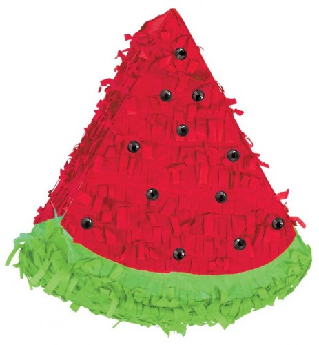 Vibrant 6.5-inch watermelon mini decorations with unique Gemini shape, perfect for summer parties and home decor.