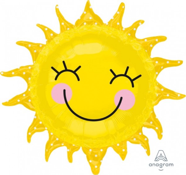 Foil Balloon - Self Sealing Supershape Sunshine Sun (74cm)