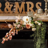 Artificial Flower - Eucalyptus Spray Coral 90cmH