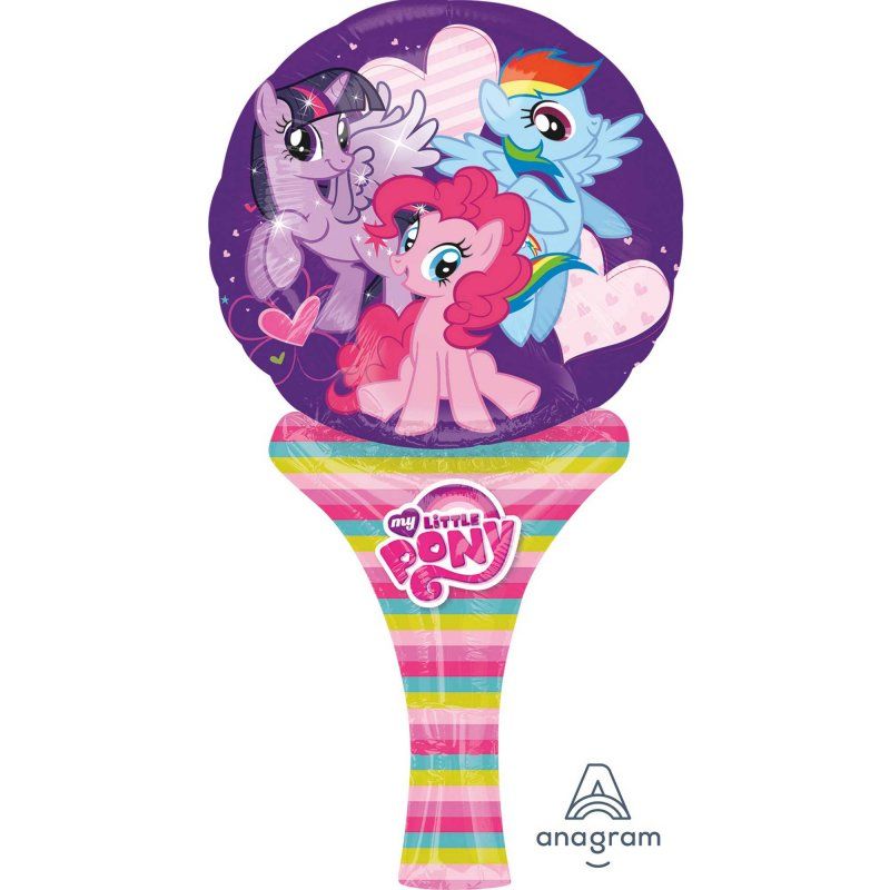Colorful Inflate-A Fun My Little Pony foil balloon, 15cm x 30cm, perfect for birthday parties and celebrations.