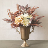 Elegant 65cm faux coix seed grass spray in almond, ideal for low-maintenance decor in homes or events.