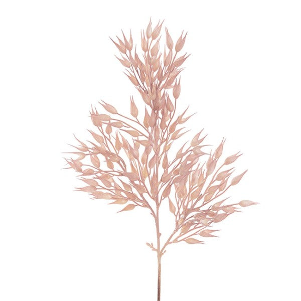 Soft pink Coix Seed Grass Spray, 65cm tall, ideal for elegant home decor and low maintenance floral arrangements.