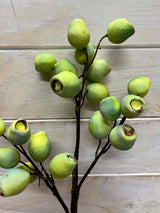 Artificial Flower Spray - Eucalyptus Nut (Green)
