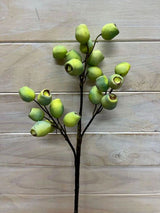 Artificial Flower Spray - Eucalyptus Nut (Green)