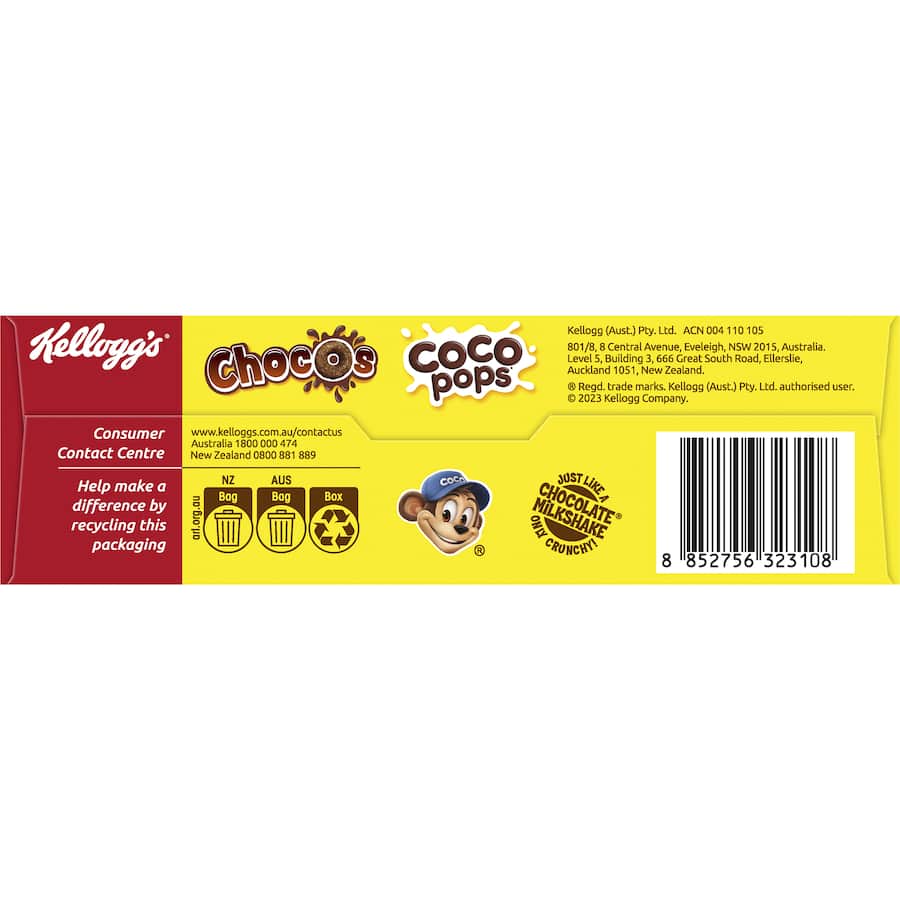 Kelloggs Cereal Coco Pops Chocos 260g