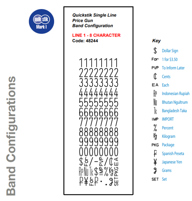 Quikstik Pricing Gun Mark I Single Line