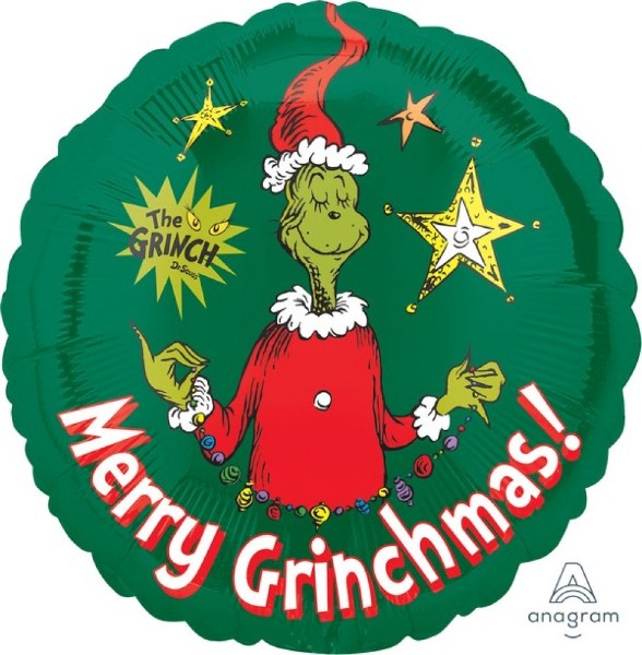 Foil Balloon - Self Sealing Standard Hx How The Grinch Stole Christmas (45cm)