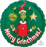 Foil Balloon - Self Sealing Standard Hx How The Grinch Stole Christmas (45cm)