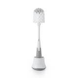 Bottle Brush with Detail Cleaner & Stand - OXO TOT (Pebble)