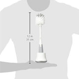 Bottle Brush with Detail Cleaner & Stand - OXO TOT (Pebble)
