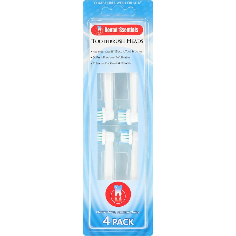 Dental 'Ssentials Toothbrush Heads  4ea