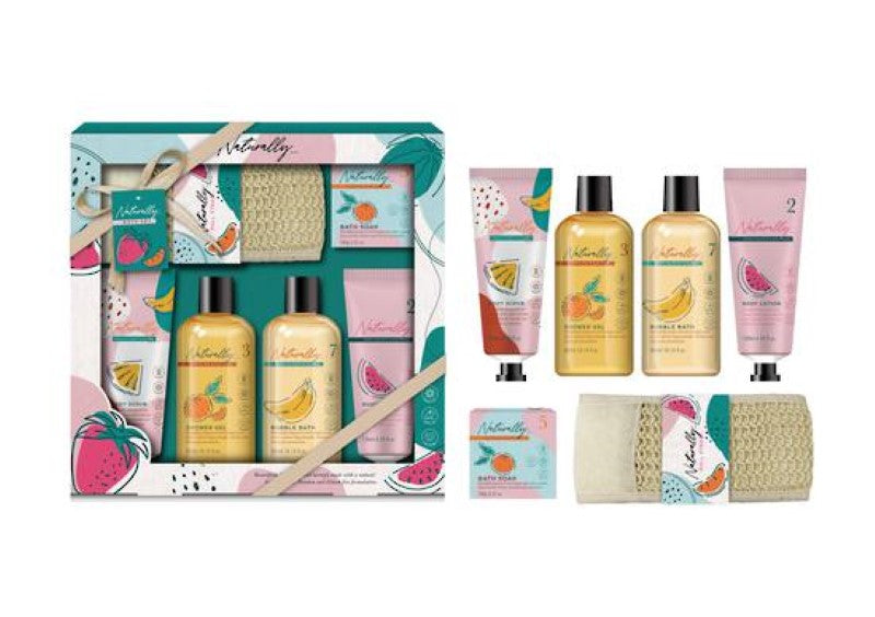 Women's Naturally Fruity 6 piece gift set in giftbox