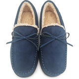 Moccasin Slippers Mens Blue