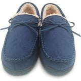 Moccasin Slippers Mens Blue