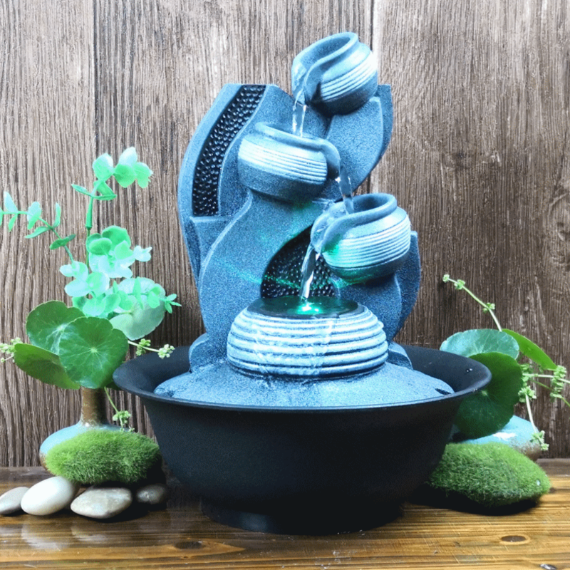 4 Tier Abstract Bowls Water Feature