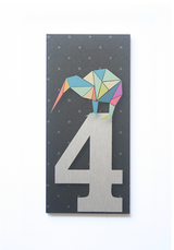 Letter Box Numbers - House Number - '4'