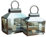 Brushed Stainless Steel Lantern - Large