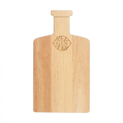 Large wooden gin serving board, perfect for showcasing tapas, cheeses, and garnishes at parties.