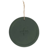 Silver Effect Moon Shadows Terracotta Plaque by Lisa Parker