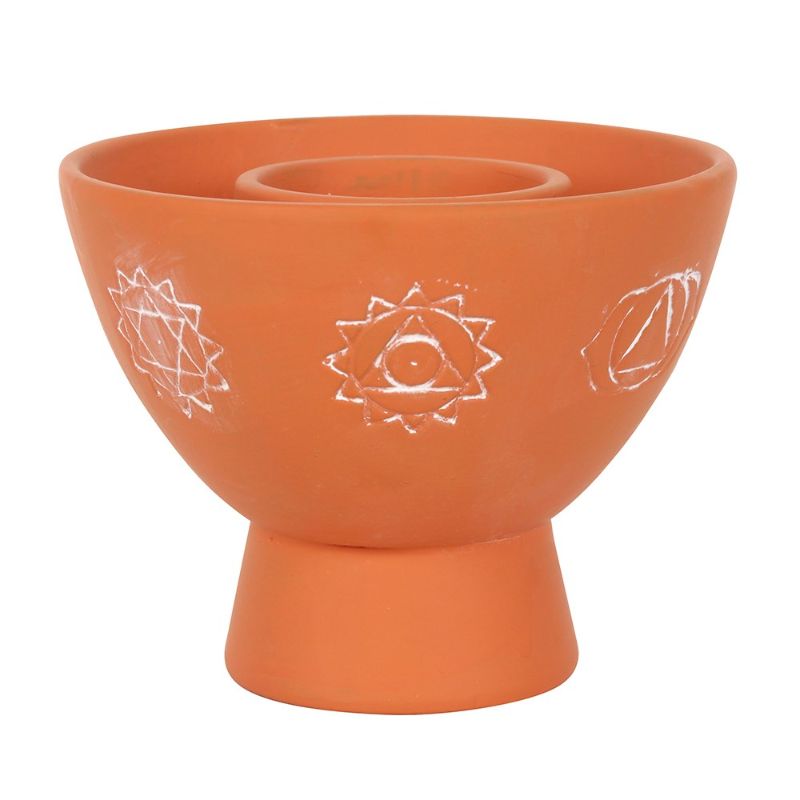Chakra Natural Terracotta Smudge Bowl