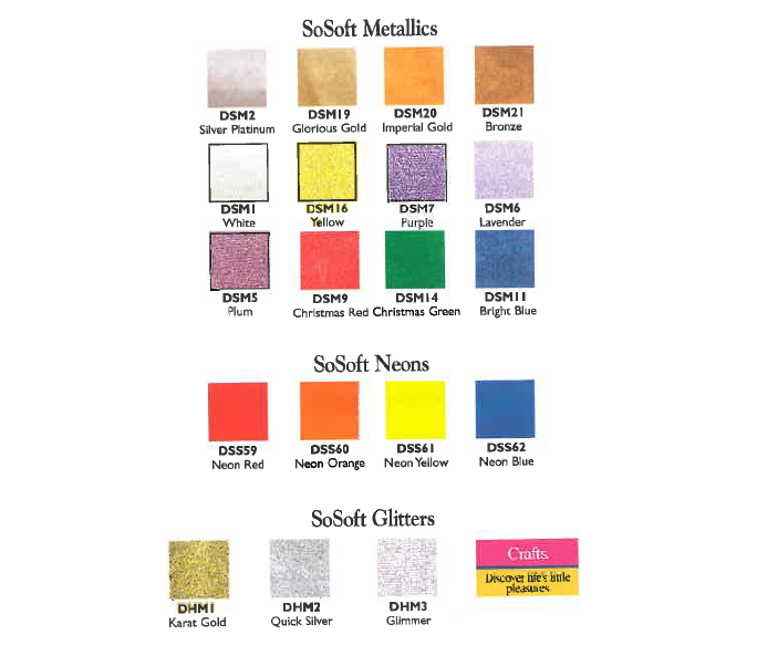 So Soft Fabric Acrylic 1oz Bright Coral