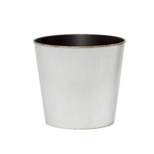 Florist - Plastics - Antique Pot Round White