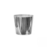Florist - Plastics - Chrome Pot Round Silver