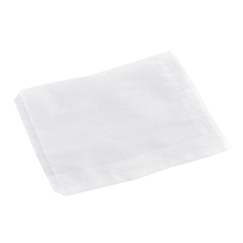 Flat White Paper Bags - Detpak No.4 - 238 x 200mm 500 Pack