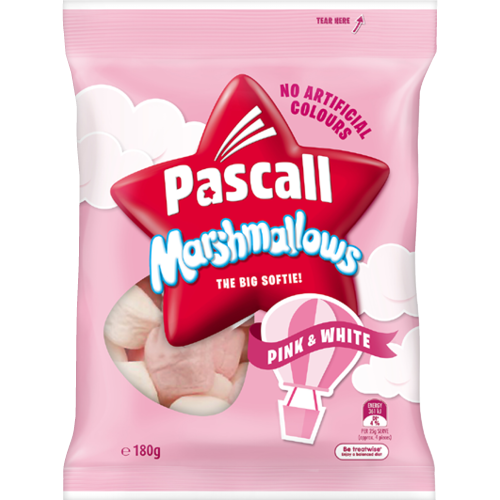 Pascall Pink & White Marshmallows 180g