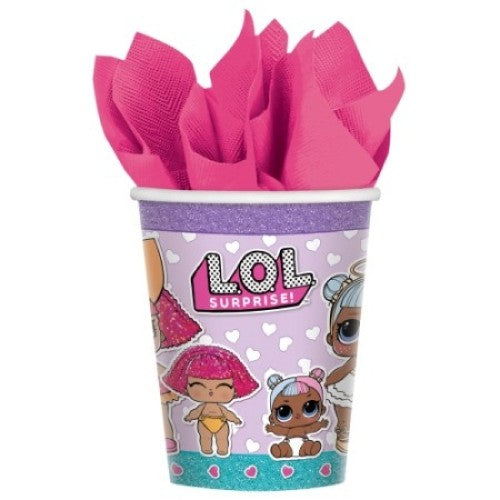 Lol Surprise 266ml Cups - Pack of 8