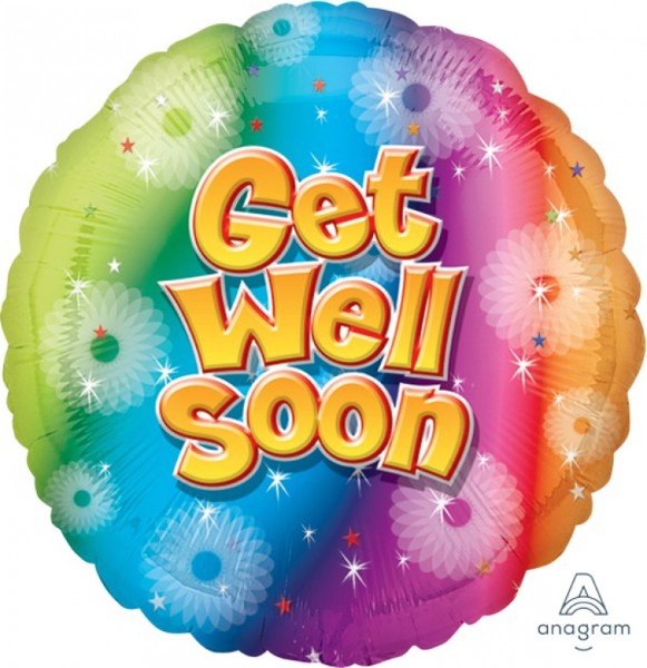 Foil Balloon - Self Sealing Standard Get Well Soon (45cm)