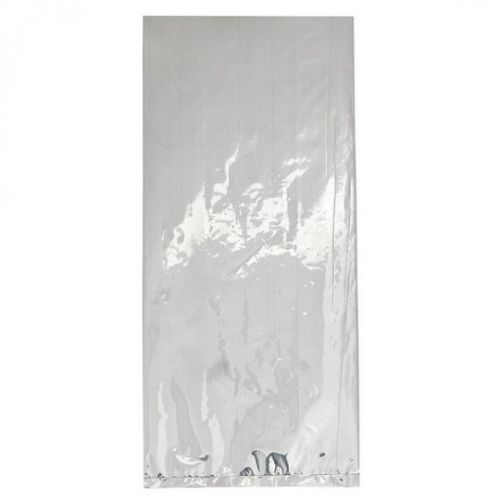 Silver Cello Party Bags Small, 9.5x4 inches, pack of 25, perfect for stylish party favors and gifts.