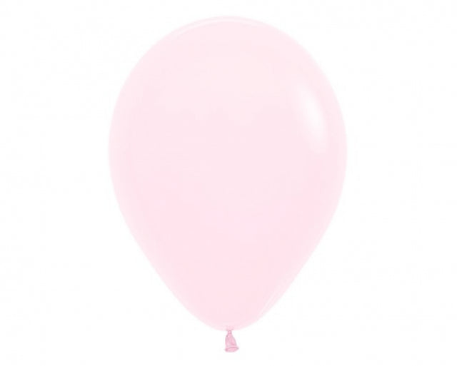 30cm pastel matte pink latex balloons in a pack of 100, perfect for elegant celebrations and versatile decorations.
