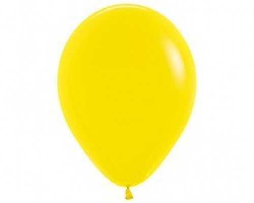 Pack of 6 vibrant yellow 45cm latex balloons by Sempertex, perfect for adding a cheerful touch to celebrations.