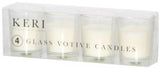 Votive Glass Candle 9hr Pk 4