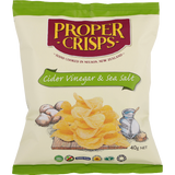 Cider Vinegar & Sea Salt Potato Crisps Proper 18 x 37g