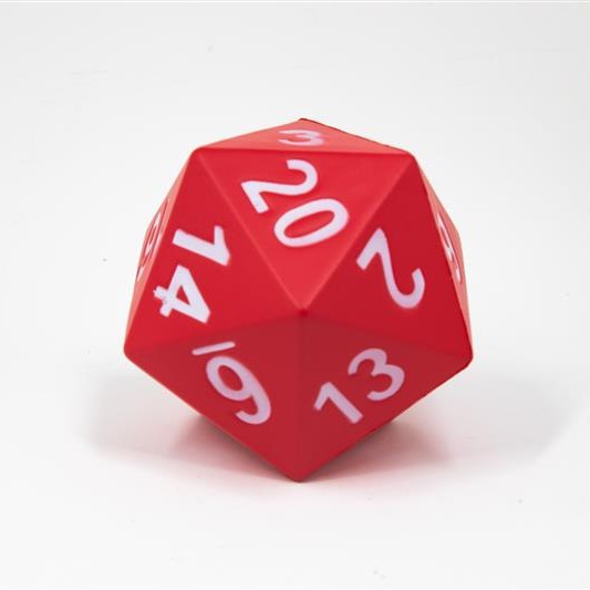 Foam Dice: D20  - Red
