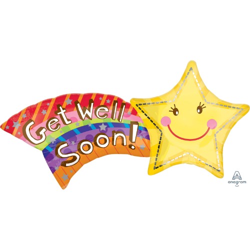 Balloon - Supershape Xl Get Well Shooting Star