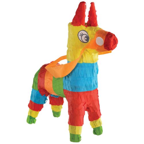 Colorful 19cm x 14cm Fiesta Mini Donkey decoration for festive table displays.