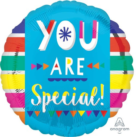 45cm foil balloon featuring 'You Are Special!' design, perfect for celebrations and gift-giving.