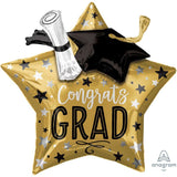 Foil Balloon - Multi-Balloon Xl Congrats Grad Star  Cap & Diploma