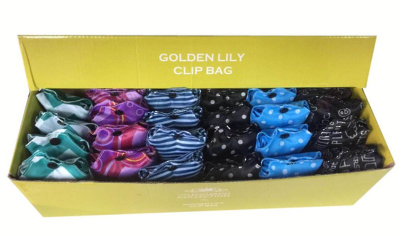 Foldable Shopping Bag Display - 24 Pieces