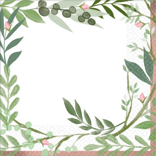 Luncheon Napkins - Love And Leaves (Pack of 16)